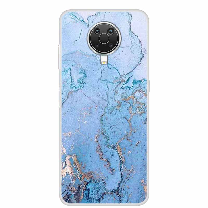 For Nokia G20 G10 Case Luxury Silicone TPU Soft Cover Phone Case for Nokia G20 TA-1334 Shockproof Cute Marble Bumper Funda Coque
