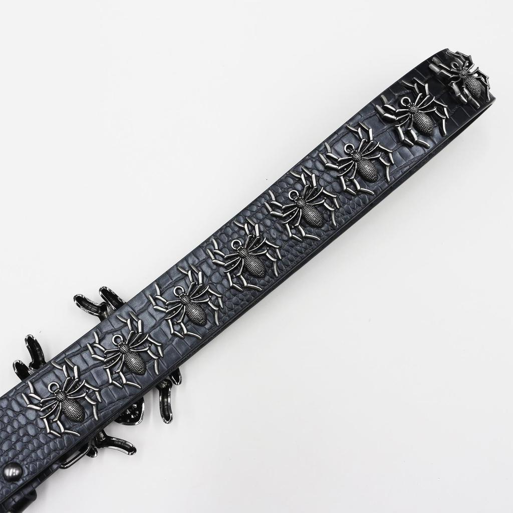 Men's Spider Rivet Punk Belt - Hip Hop Street Style