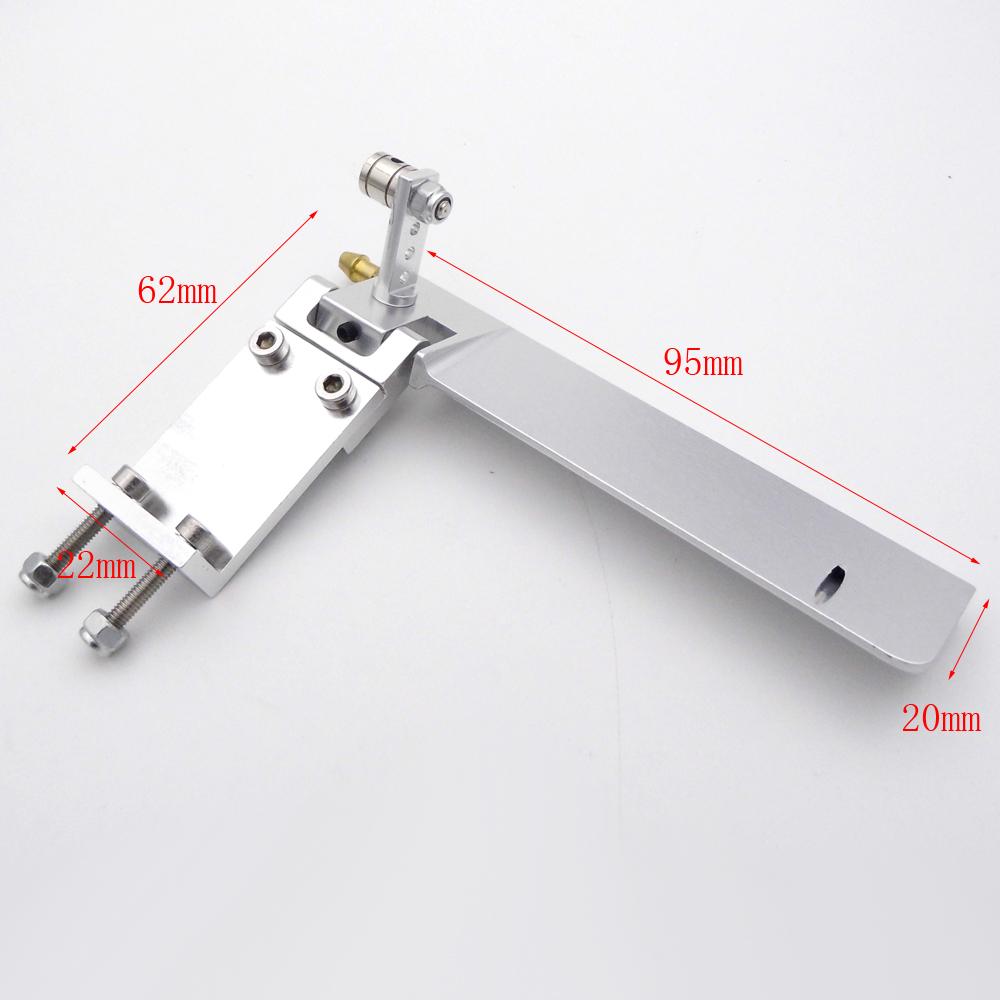 4mm Drive Shaft + 95mm Water Pickup Steering Rudder + 35mm propeller Kit for RC Boat MONO Speed O VEE Hydroplane DIY Parts