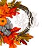 40cm Maple Leaf Pumpkin Wreath Thanksgiving Garland Door Hanger Front Door Autumn Wreath for Thanksgiving Harvest Party Decor