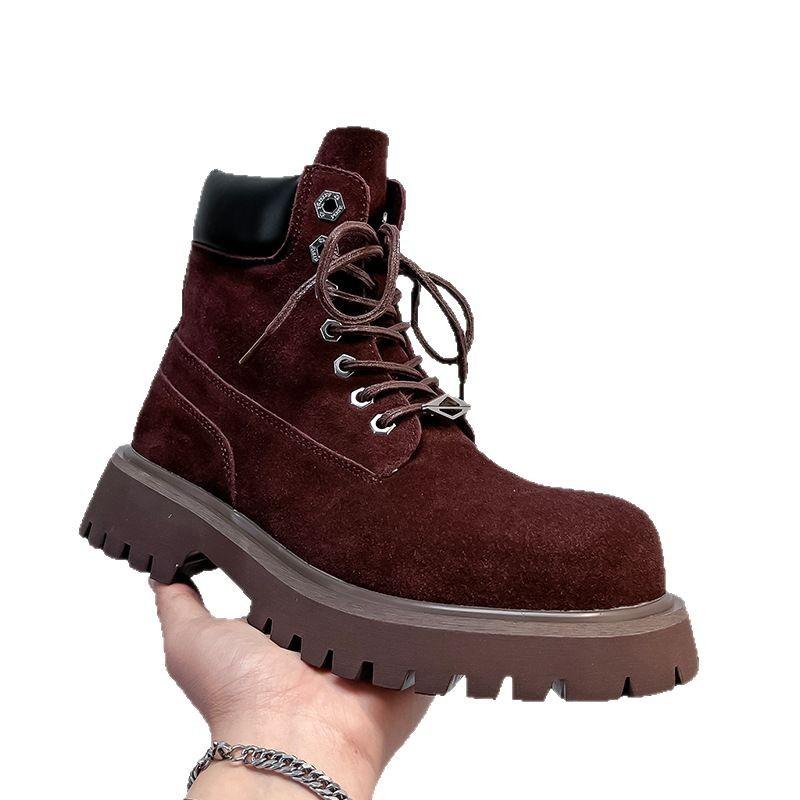 Новые ботинки Martin с толстой подошвой, с завышенной талией, в стиле ретро, со шнуровкой спереди, универсальные, для отдыха на природе, 66681-A