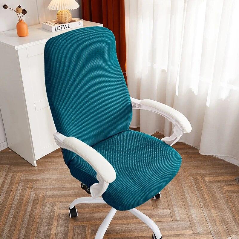 1PC Polar Fleece Office Chair Cover Spandex Computer Chair Covers Elastic Armchair Slipcover for Living Room Study Gaming Chair