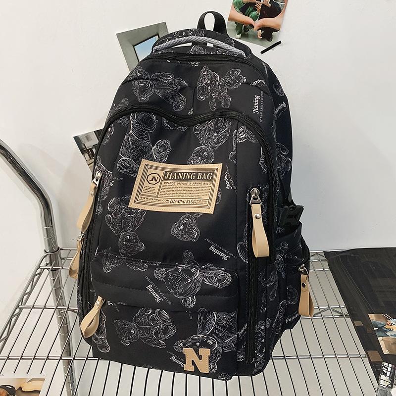 Schoolbag Children Elementary School Students Girls College Students Junior High School Students High School Large Capacity Men Backpack
