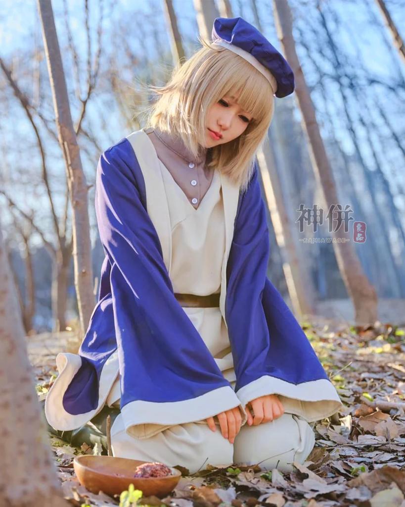 Falin Косплей с париком Волшебник Подземелье Еда Косплей Костюм Взрослый Костюм Культурный Фестиваль Событие Костюм Сценическая Одежда Falin Косплей Falin [Kamizu