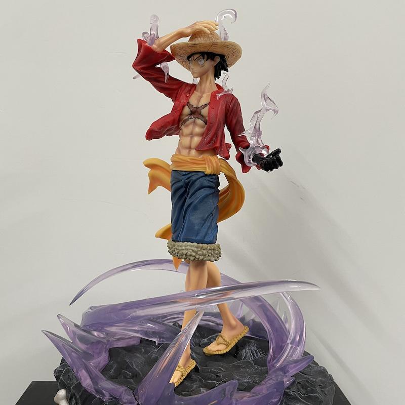 Новая 41 см One Piece GK Три Силы Горячий Кровный Путь Летающий Не Может Сиять Сцена Статуэтка Украшение Ручная Работа Модель Набор в Коробке