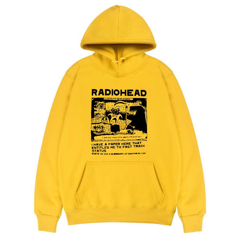 Hoodies Rapper Radiohead Print Sweatshirts Men Women Fashion Pullover Sweatshirt UnisexHarajuku Street Oversized Hoodie Tops