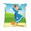 Heidi And Peter Cushion Cover 45x45cm Girl of The Alps Soft Cute Pillows Case Living Room Decoration