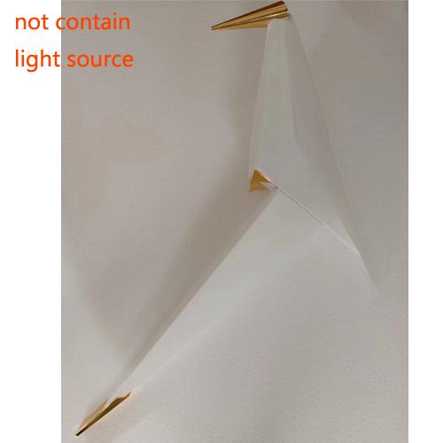 Подвесной светильник в скандинавском стиле с золотой птичьей клеткой для гостиной, спальни, оригами, птичий светильник для кухни, подвесной светильник для столовой, бумажные светильники для дома