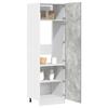 VidaXL Refrigerated Cabinet "Lyon" Concrete Grey 60 X 57 X 207 Cm Engineered Wood 856124