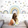 Наклейки на стену с изображением радуги и звезды для детской комнаты, детской комнаты, для девочек, спальни, съемные наклейки на стены из ПВХ для украшения дома