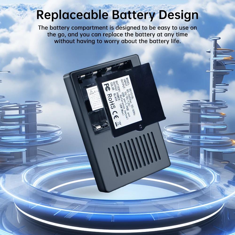 1018L DC UPS Battery Backup 5V 9V 12V 2A 15V 24V Output Uninterruptible Power Supply 85‑265V for Router Wifi Modem