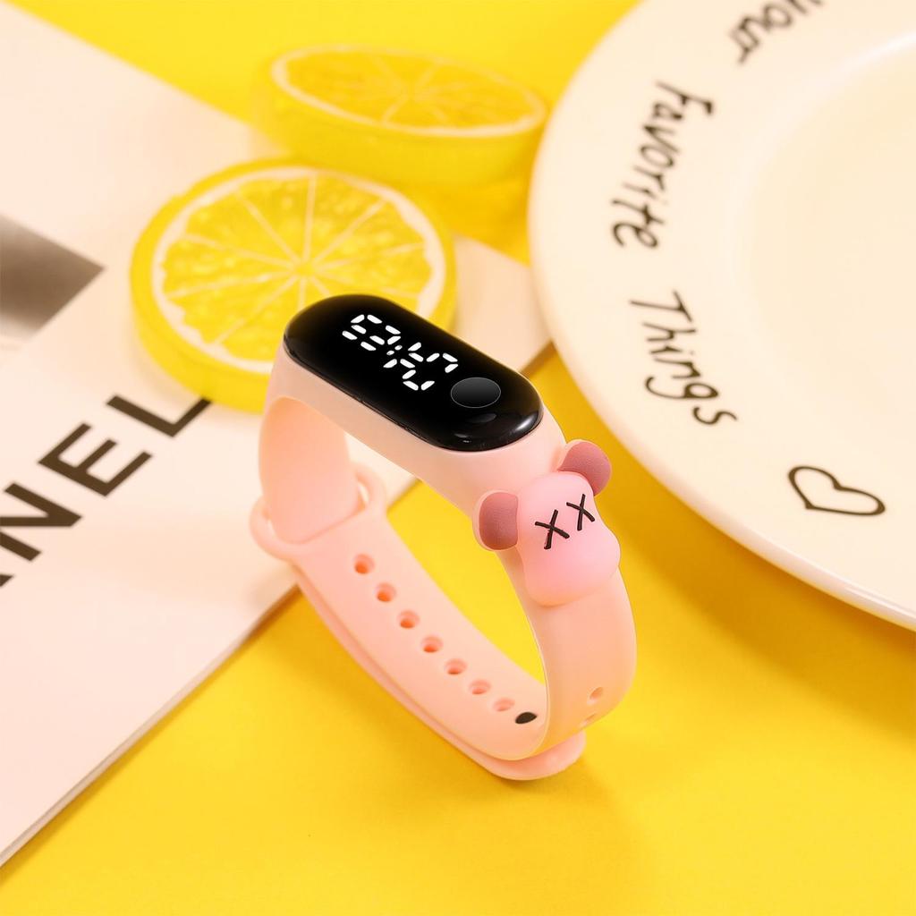 Superman LED Cartoon Doll Student Trend Waterproof Electronic Watch