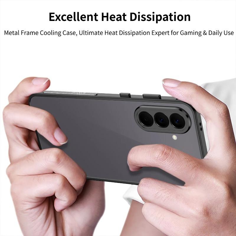 For Samsung A37 A57 S26 S25 Ultra Plus Detachable Metal Camera Protect Ultra-Thin Case Metal Frame Shockproof Cover Bumper