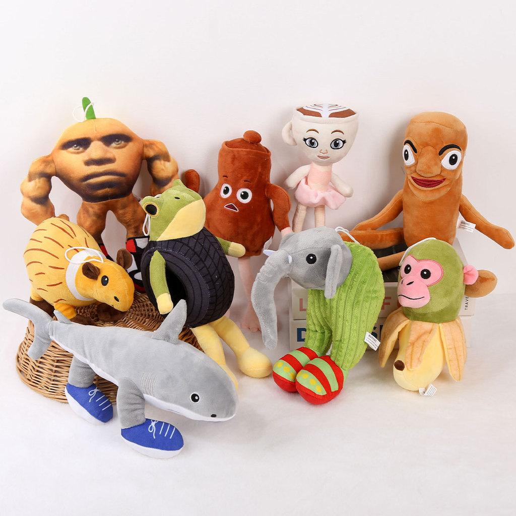Tung Tung Tung Sahur Plush Doll Strange Cartoon Character Stuffed Toy Multiple Styles For Fans Collection