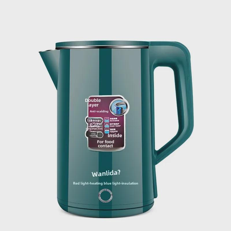 Электрический чайник Wanlida объемом 3 л из нержавеющей стали с изоляцией для домашнего использования