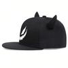 Hip-Hop Personality Horn Cow And Face Smiling Neutral Gender Women  Men For Hats Spring Autumn Outdoor Adjustable Casual Baseball Caps Sunscreen