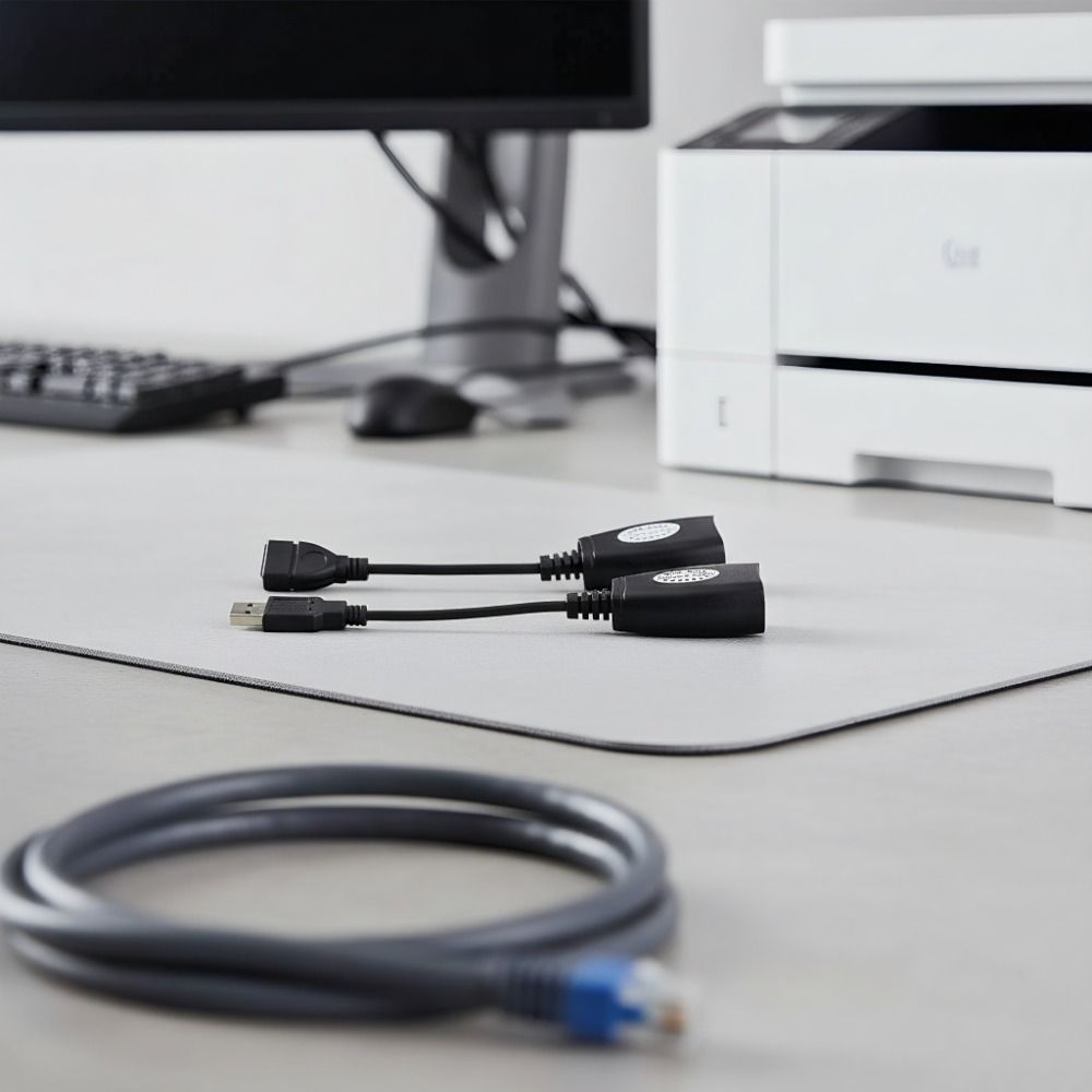 High Speed Ethernet Extension Extender USB 2.0 LAN Extension Adapter  Computers