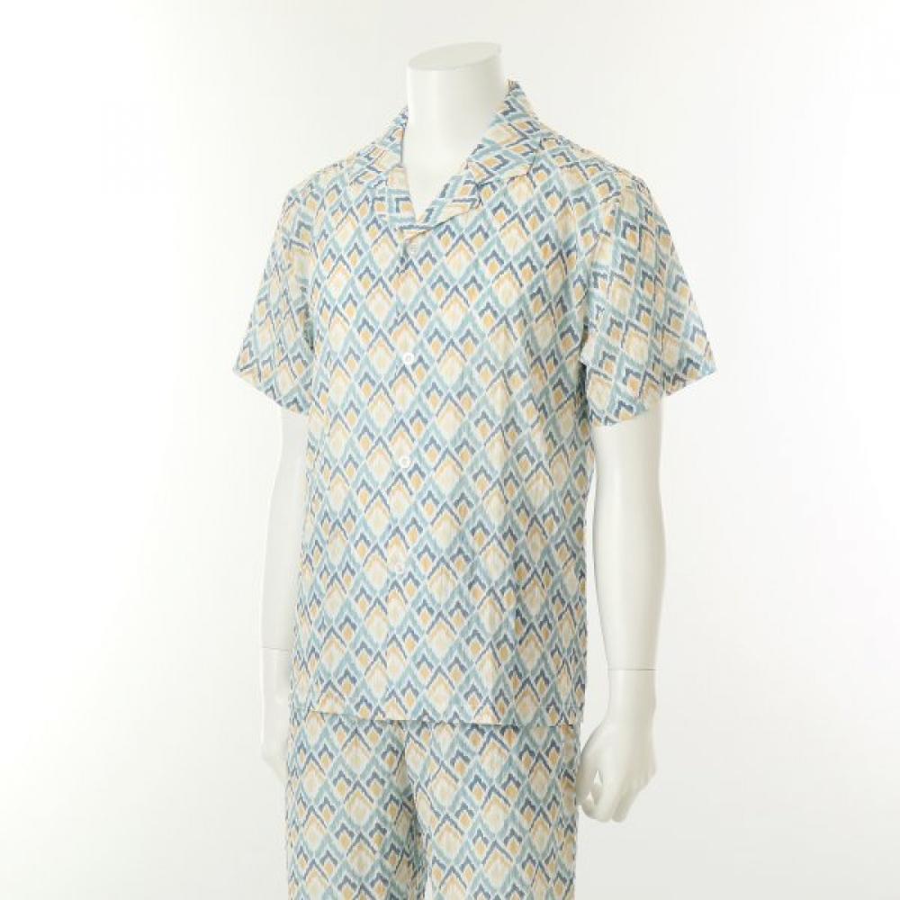 VenuS Men S Pajama Geometric Print Top vevS118m