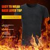 Men Summer Top Plush-lined Qisqa Yengli Dumaloq Bo'yin Bir Rangli Pullover Asosiy