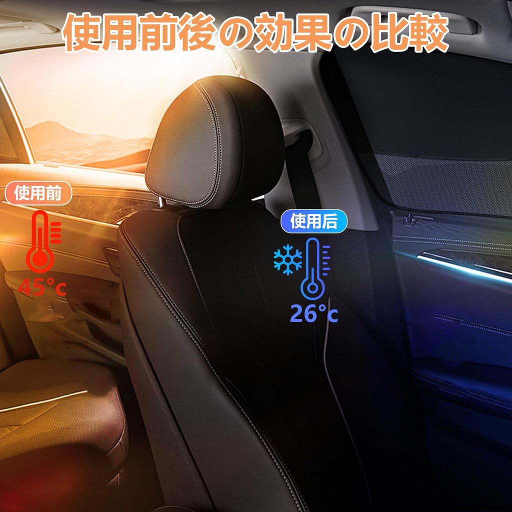 Charming Decoration Car Side Blackout Car Window for Sleeping In the Heat Sun UV Privacy Single Unit for Sedan for Front Seat Sunshade, Screen,