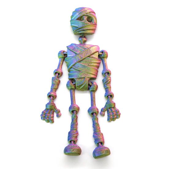 Хэллоуин Скелет Магнит на холодильник 3D-печать Подвижная фигурка скелета с подвижными суставами Шарнирный скелет Магнитное украшение на холодильник