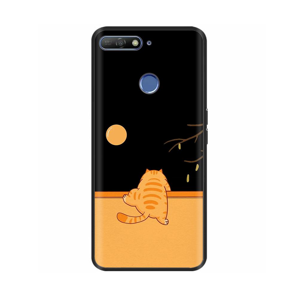 Cute Candy Painted Cover For Huawei Honor 7A Pro Case Soft Silicone Back Cover For Honor 7C Cases Honor7A Pro 5.7" Cases Bumper