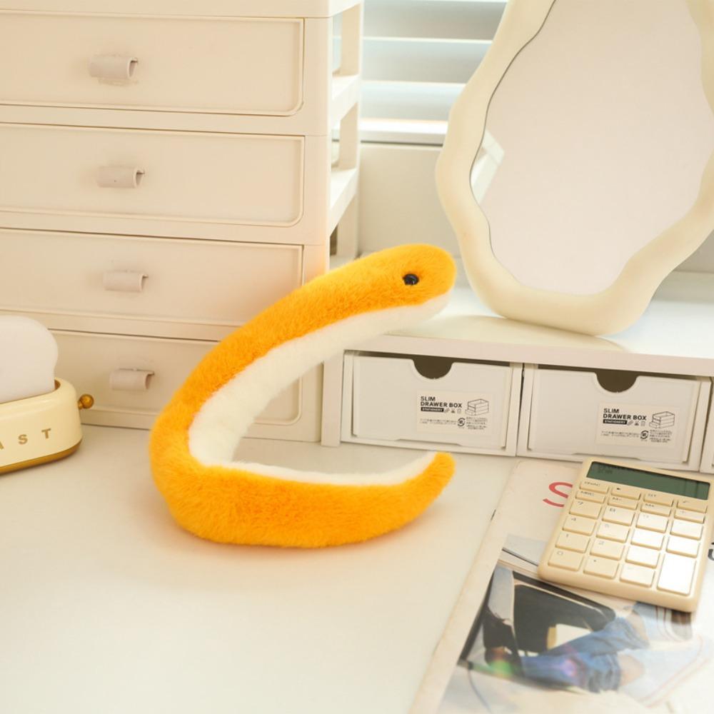 Soft Cotton Stuffed Snake Toy Stuffed Animal Simulated Snake Plush  Home Decoration
