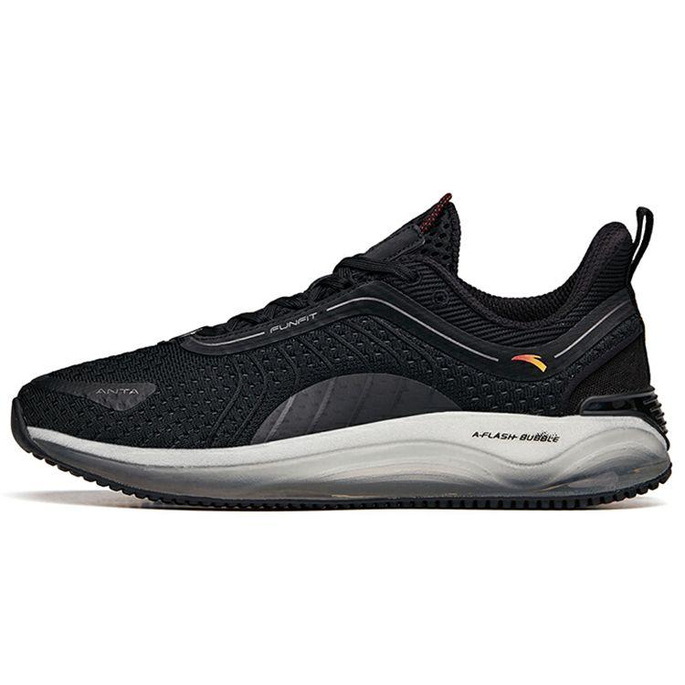 Anta Кроссовки Running Series Elastic Gel Technology Sports Shock Absorbation Low-Top для бега для мужчин, черные 112135501-1