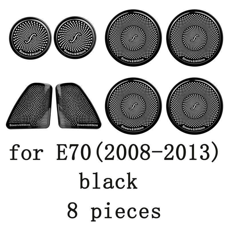 Автомобильный стереодинамик с левым рулем и правым рулем, наклейка на дверь, чехол для BMW X5 E70 F15 2008-2018, отделка из нержавеющей стали, автостайлинг, авто