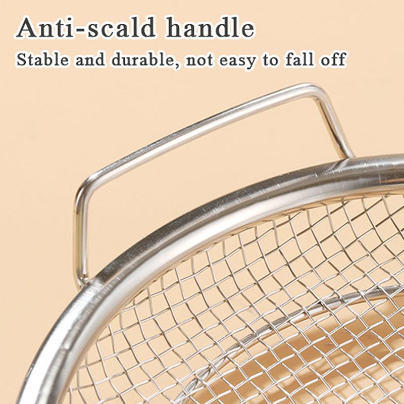 Stainless Steel Round Drain Tray Oven Safe Nonstick Oil Draining Baking Pan for Low Fat Cooking Meals