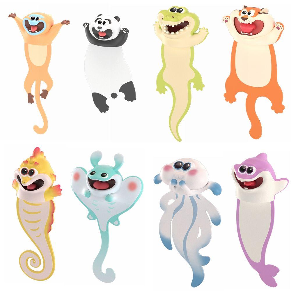 Office Indexes Animal Marker School Supplies Book Mark 3D Bookmarks Learning Gift Reading Labels