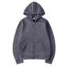 Cardigan Hooded Sweatshirt Solid Color Sportswear Top Autumn and Winter Unisex Zipper Sweater