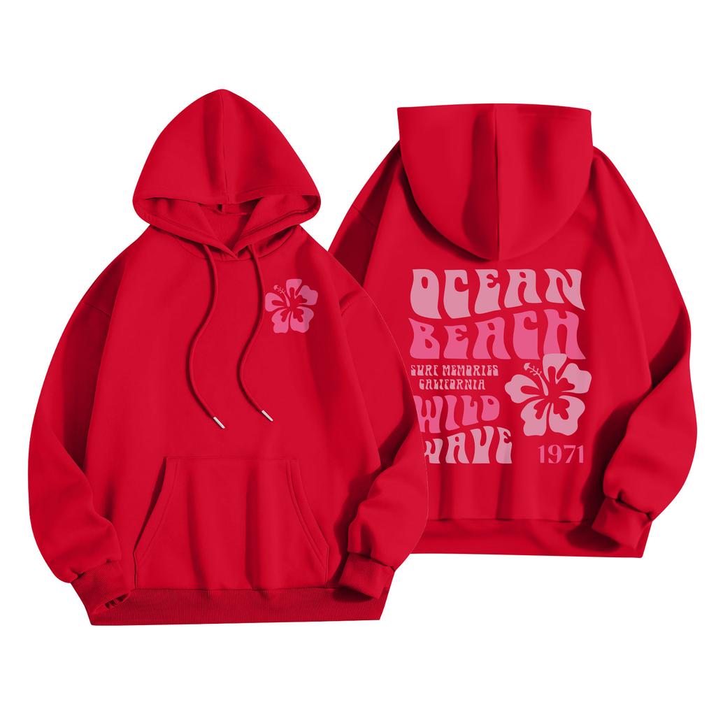 Женская мода, женский легкий пуловер с длинными рукавами и карманами, толстовка с капюшоном в стиле консервативного стиля