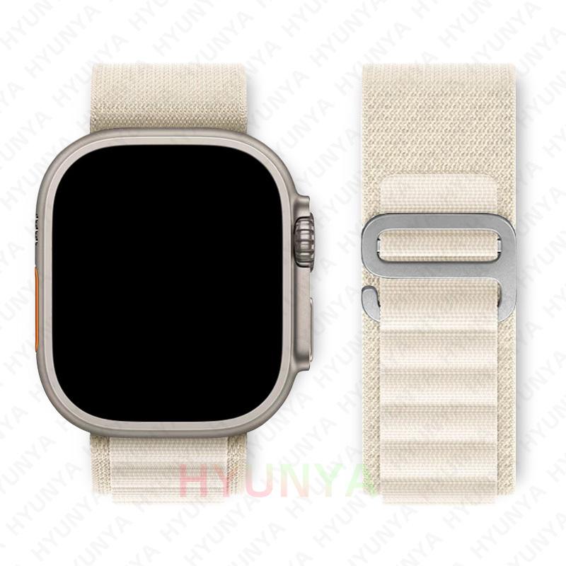 Альпийский ремешок для Apple Watch Band Series 10 9 8 7 SE Ultra 2 41мм 42мм 45мм 46мм 49мм 40мм 44мм IWatch Correa Ремешок Браслет