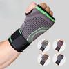 Одиночные перчатки для верховой езды для бадминтона, силовая атлетика, фитнес, перчатки для большого пальца, обернутые вокруг запястья, спортивный ремешок для давления, браслет