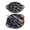 Takoyaki Baking Tray Round Pancake Plate Mold Non Pan Cast Iron Material