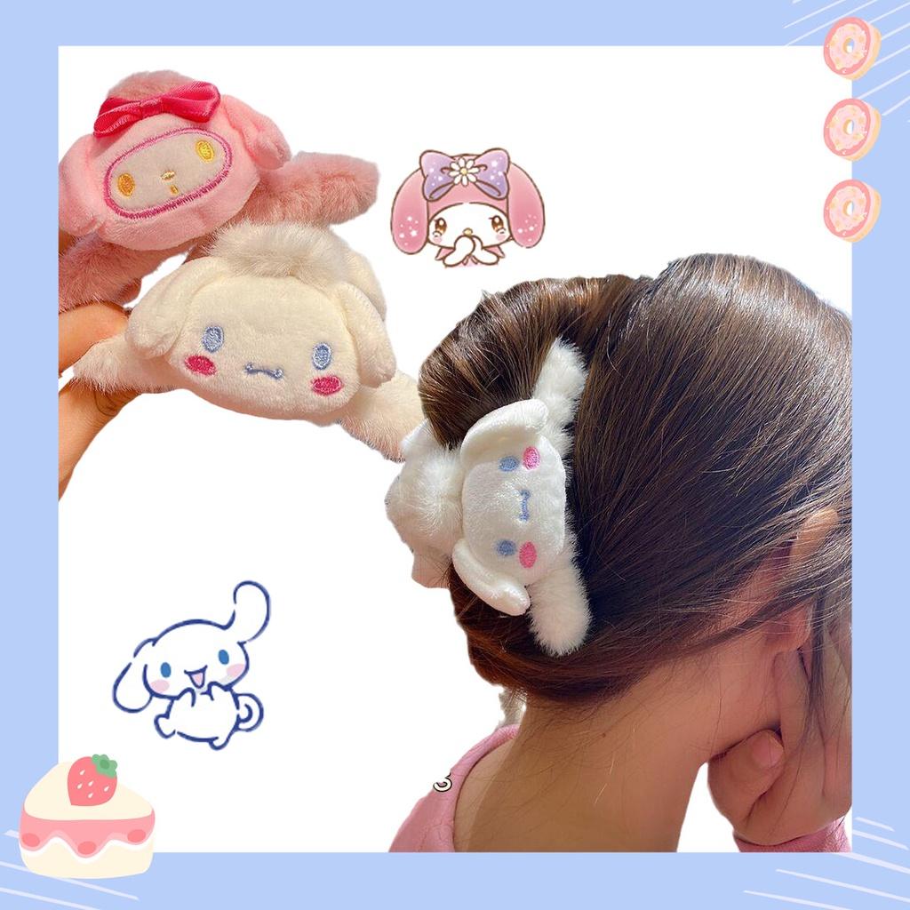 Sanrio Cinnamoroll Hair Claw Clips Women Girls Faux Fur Hair Accessories