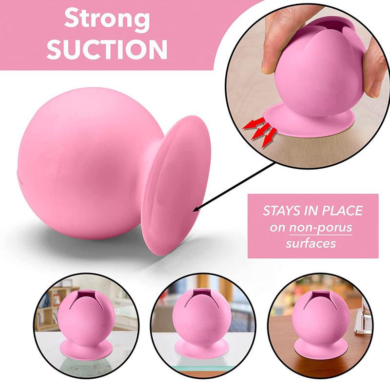 Силиконовая присоска для сбора швейных обрезков - Органайзер ручной работы в форме шара