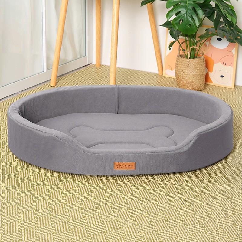 Washable Dog Bed With Thick Fleece Padding All Season Pet Nest Large Dogs Comfortable Sleeping Mat