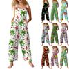 Womens Casual Overalls Jumpsuits Adjustable Straps Sleeveless Summer Cute Comfy Rompers With Pocket