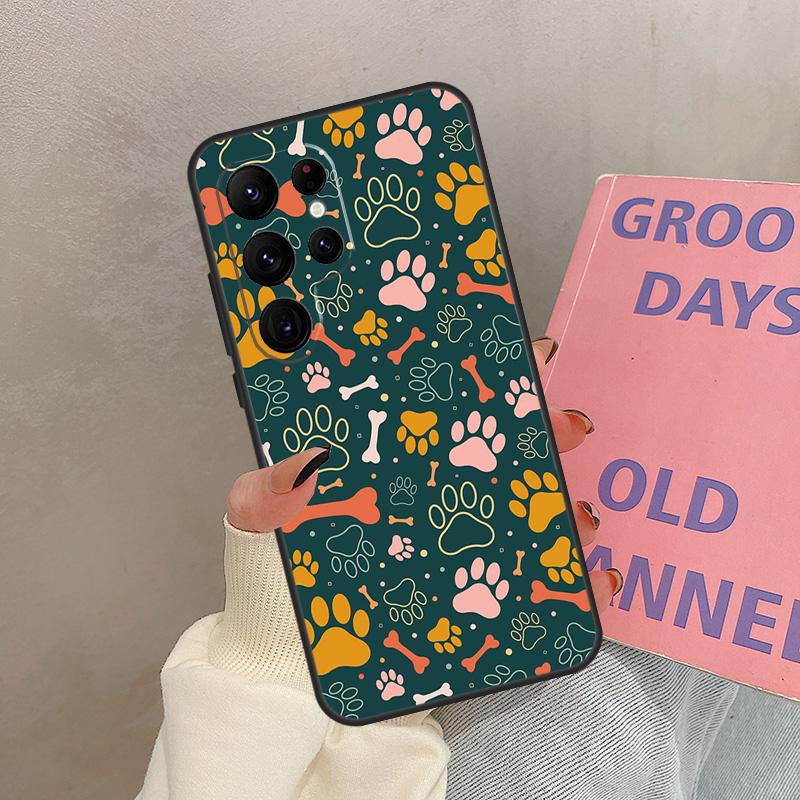 Чехол 'Лапка Собаки' для Samsung Galaxy S21 S22 S23 S24 S25 Ultra S9 S10 S25 Plus S20 FE S25 FE Чехол Coque
