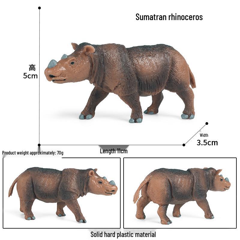 Cognitive Animal Model Toy: Dairy Cow, Buffalo, Yellow Cattle, Rhinoceros, Simmental Bull