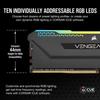 Mémoire RAM - CORSAIR - Vengeance RGB Pro SL DDR4 - 16GB 2x8GB DIMM - 3200 MHz - 1.35V - Noir (CMH16GX4M2E3200C)