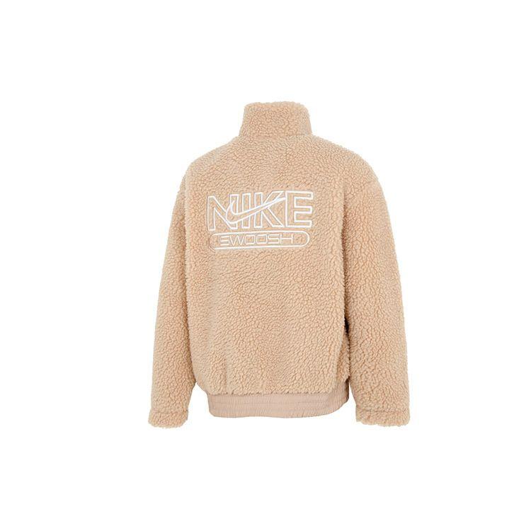 Nike Nsw Swsh Плюшевая куртка с воротником-стойкой Женская верхняя одежда Желтый DR5629-200
