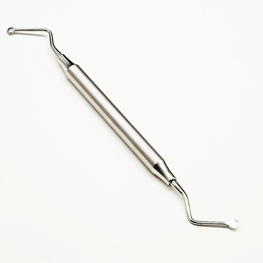 Зубной имплантат, хирургический экскаватор, ложка 4 мм/6 мм, уход за полостью рта, восстановительный инструмент для полости рта, хирургические инструменты с круглым наконечником, двойные концы