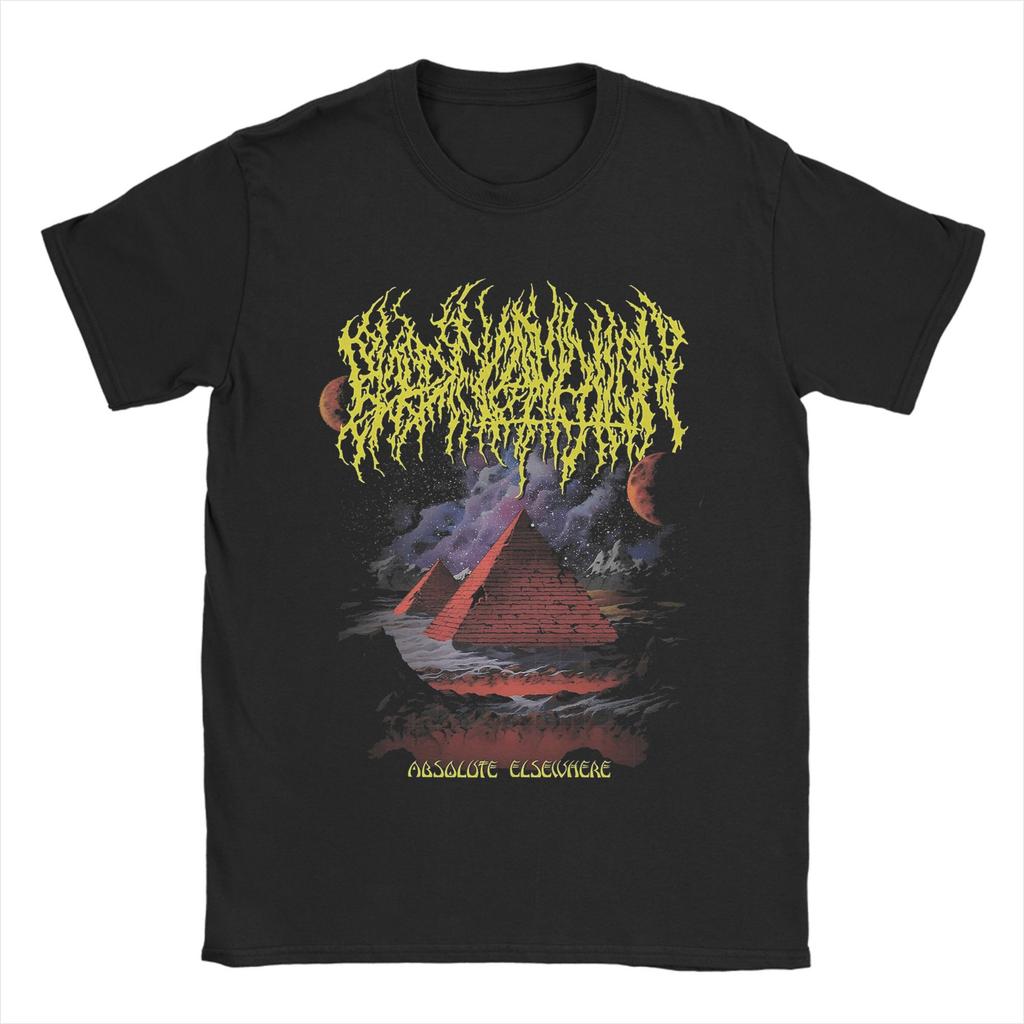 Повседневные футболки с пирамидой Blood Incantation для мужчин, с круглым вырезом, из чистого хлопка, с коротким рукавом, летние топы