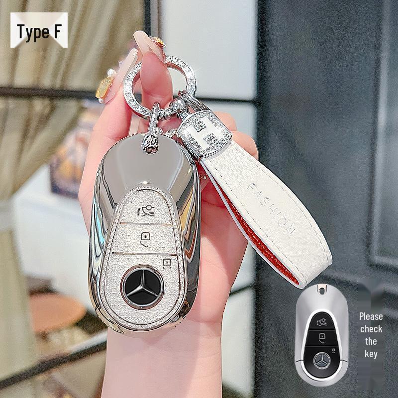 Чехол для ключа Mercedes-Benz для модели E300L/E260/C260L 2025 года с пряжкой, Чехол для GLC300L и Пряжка для автомобиля S-класса