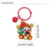 Cute The God of Wealth Keychain Lucky Chinese Style Keyring The God of Fortune Pendant  Bag Hanging