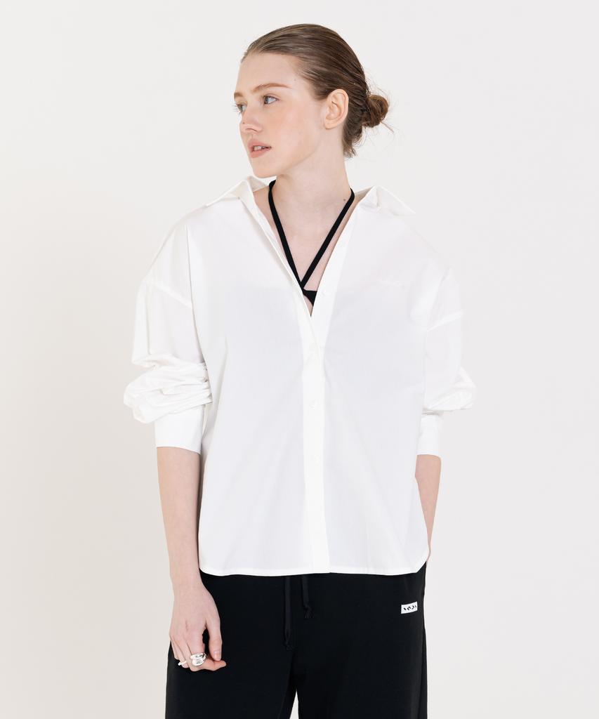 INJIACTIVE Classic Cotton Shirt White