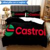 3PCS Castrol Printed Bedding Set For Bedroom dormitory,  Includes 1 Duvet Cover & 2 Pillowcases for All Seasons Home Decor Fan gifts